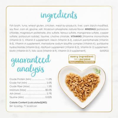 Show full view: Fancy Feast Grilled Tuna Feast in Gravy Canned Cat Food, 3-oz, case of 24 slide 8 of 14