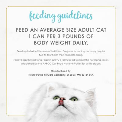 Show full view: Fancy Feast Grilled Tuna Feast in Gravy Canned Cat Food, 3-oz, case of 24 slide 10 of 14