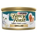 Fancy Feast Grilled Turkey Feast in Gravy Canned Cat Food, 3-oz can, case of 24