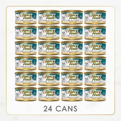 Show full view: Fancy Feast Grilled Turkey Feast in Gravy Canned Cat Food, 3-oz, case of 24 slide 3 of 12