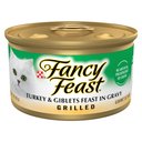 Fancy Feast Grilled Turkey & Giblets Feast in Gravy Canned Cat Food, 3-oz, case of 24
