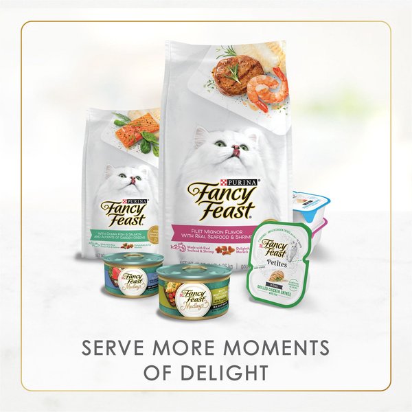 Fancy Feast Kitten Classic Pate Collection Turkey & Whitefish Variety Pack Grain-Free Wet Cat Food, 3-oz can, case of 12