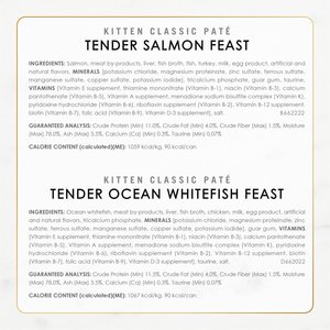 Fancy Feast Kitten Classic Pate Tender Poultry & Fish Variety Pack Canned Wet Cat Food 3-oz, case of 24