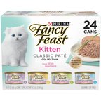 Fancy Feast Kitten Classic Pate Tender Poultry & Fish Variety Pack Canned Wet Cat Food 3-oz, case of 24