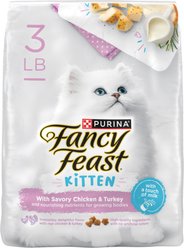 Fancy Feast Kitten Savory Chicken & Turkey Dry Cat Food, 3-lb bag