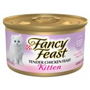 Fancy Feast Kitten Tender Chicken Feast Canned Cat Food, 3-oz can, case of 24