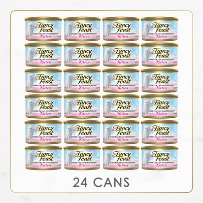 Show full view: Fancy Feast Kitten Tender Ocean Whitefish Feast Canned Cat Food, 3-oz, case of 24 slide 3 of 11
