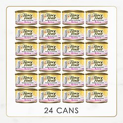 Fancy Feast Kitten Tender Salmon Feast Canned Cat Food, 3-oz, case of 24 slide 2 of 7