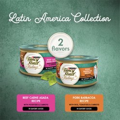 Fancy Feast Medleys Latin America Variety Pack Chunks in Gravy Wet Cat Food, 3-oz can, case of 12 slide 2 of 8