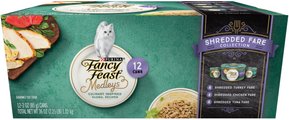 Fancy Feast Medleys Shredded Fare Collection Pack Canned Cat Food, 3-oz, case of 12