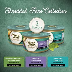 Fancy Feast Medleys Shredded Fare Collection Pack Canned Cat Food, 3-oz, case of 12 slide 2 of 9