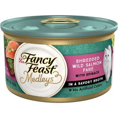 Fancy Feast Fancy Feast Elegant Medleys Shredded Salmon Cat Food, 3-oz, 24 ct