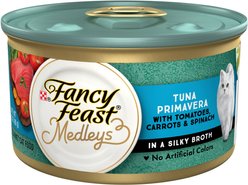 Fancy Feast Medleys Tuna Primavera Canned Cat Food, 3-oz, case of 24