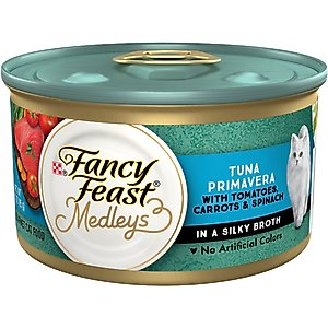 Fancy Feast Medleys Tuna Primavera Canned Cat Food, 3-oz, case of 24