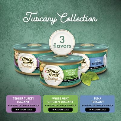 Show full view: Fancy Feast Medleys Tuscany Collection Pack Canned Cat Food, 3-oz, case of 12 slide 3 of 15