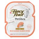Fancy Feast Petites Pate Wild Alaskan Salmon Entree Wet Cat Food, 24 Servings, 2.8-oz tray, case of 12