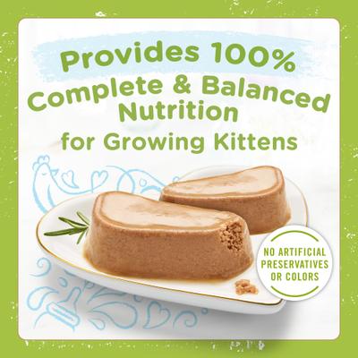 Show full view: Fancy Feast Petites Tender Chicken Entree Pate Gourmet Wet Kitten Food, 2.8-oz tub, case of 12 slide 4 of 11