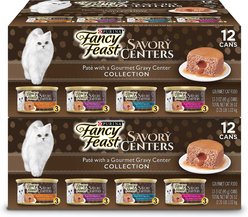 Fancy Feast Savory Centers Canned Food + Purely Natural Treats Cat Treats slide 2 of 6