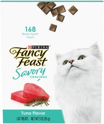 Fancy Feast Savory Cravings Tuna Flavor Cat Treats, 3-oz box