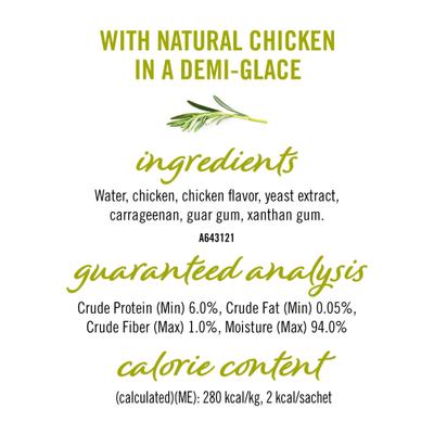 Show full view: Fancy Feast Savory Puree Naturals Chicken Flavored in a Demi-Glace Squeezable Lickable Adult Cat Treats, 0.32-oz tube, case of 12 slide 6 of 12