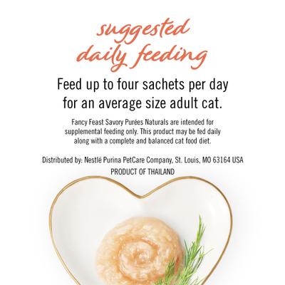 Show full view: Fancy Feast Savory Puree Naturals Salmon & Tuna Flavored in a Demi-Glace Squeezable Lickable Adult Cat Treats, 0.32-oz tube, case of 12 slide 9 of 12