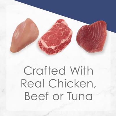 Show full view: Fancy Feast Senior 7+ Chicken, Beef & Tuna Feasts Variety Pack Canned Cat Food, 3-oz can, case of 12 slide 7 of 12