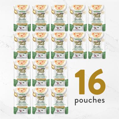Show full view: Fancy Feast Senior Creamy with Chicken & Vegetables in Broth Cat Food Complement & Topper, 1.4-oz pouch, case of 16 slide 8 of 11