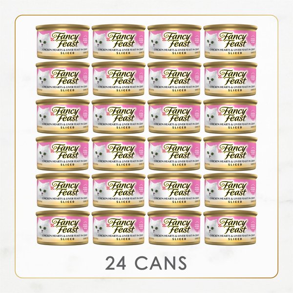 Fancy Feast Sliced Chicken Hearts & Liver Feast in Gravy Canned Cat Food