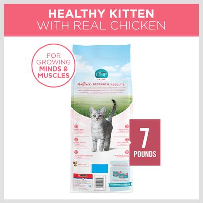 Show full view: Fancy Feast Tender Feast Canned Food + Purina ONE Healthy Kitten Formula Dry Cat Food, 7-lb bag slide 7 of 10