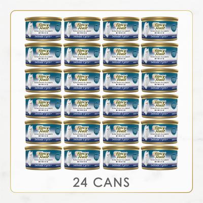 Show full view: Fancy Feast Tuna Feast in Gravy Minced Senior 7+ Canned Cat Food, 3-oz can, case of 24 slide 3 of 11