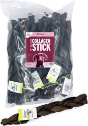 Fantastic Dog Chews 12-inch Braided Collagen Bully Stick Dog Chew, 1 count