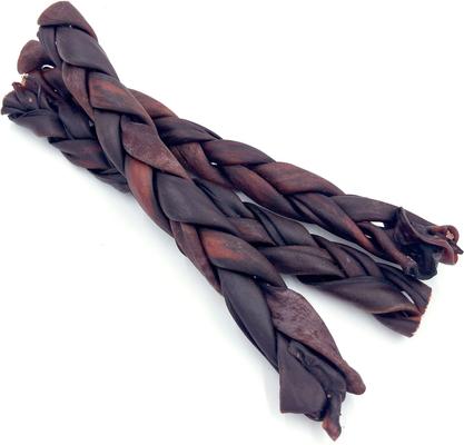 Show full view: Fantastic Dog Chews 12-inch Braided Collagen Bully Stick Dog Chew, 3 count slide 4 of 5