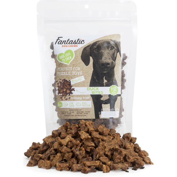 Fantastic Dogs 95% Venison Bites Dog Treats, 6-oz bag