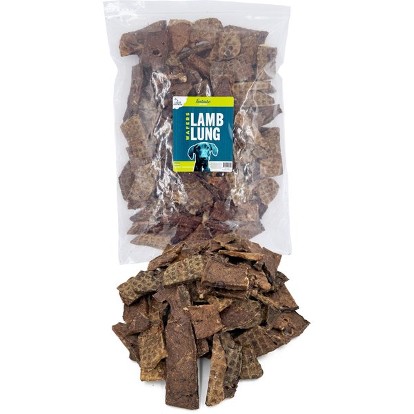 Fantastic Dog Chews Lamb Lung Wafers Dog Treats, 16-oz bag
