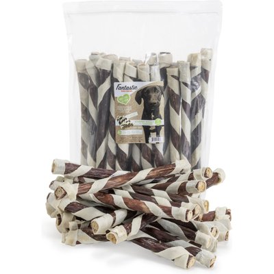 Fantastic Dog Chews Fantastic Dog Chews Stuffed Gullets with Rawhide Dog Treats, 25 count, 12-in