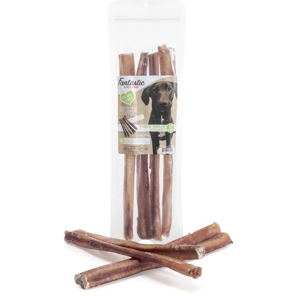 Fantastic Dog Chews Thick Bully Sticks Grain-Free Dog Treats