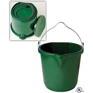 Farm Innovators Heated Flat-Back Bucket, 5-gal