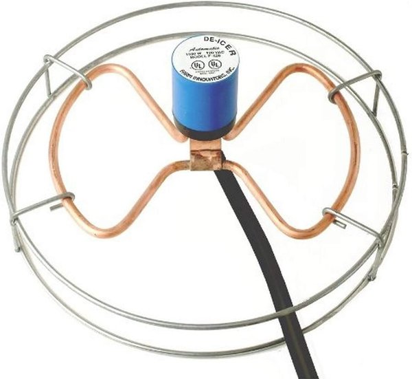 Farm Innovators Submergible Plastic Stock Tank De-Icer & Attached Guard, 1500-Watt