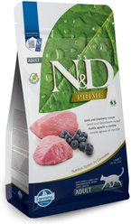 Farmina N&D Prime Lamb & Blueberry Recipe Adult Cat Dry Food, 3.3-lb bag