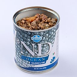 Farmina Natural & Delicious Ocean Salmon & Cod Canned Dog Food, 10-oz can, case of 6 slide 2 of 9