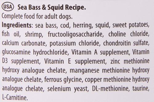 Show full view: Farmina Natural & Delicious Ocean Seabass & Squid Canned Dog Food, 4.9-oz can, case of 6 slide 4 of 6