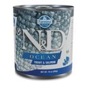 Farmina Natural & Delicious Ocean Trout & Salmon Canned Dog Food, 10-oz can, case of 6