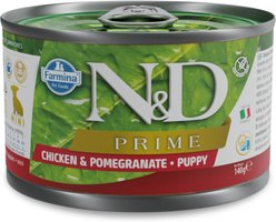 Farmina Natural & Delicious Puppy Prime Chicken & Pomegranate Canned Dog Food, 4.9-oz can, case of 6