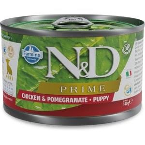 Farmina Natural & Delicious Puppy Prime Chicken & Pomegranate Canned Dog Food, 4.9-oz can, case of 6
