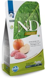 Farmina Natural & Delicious Wild Boar Grain-Free Formula Dry Cat Food, 3.3-lb bag