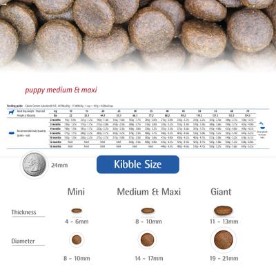 Show full view: Farmina N&D Ancestral Grain Chicken & Pomegranate Medium & Maxi Puppy Dry Dog Food, 26.5-lb bag slide 7 of 11