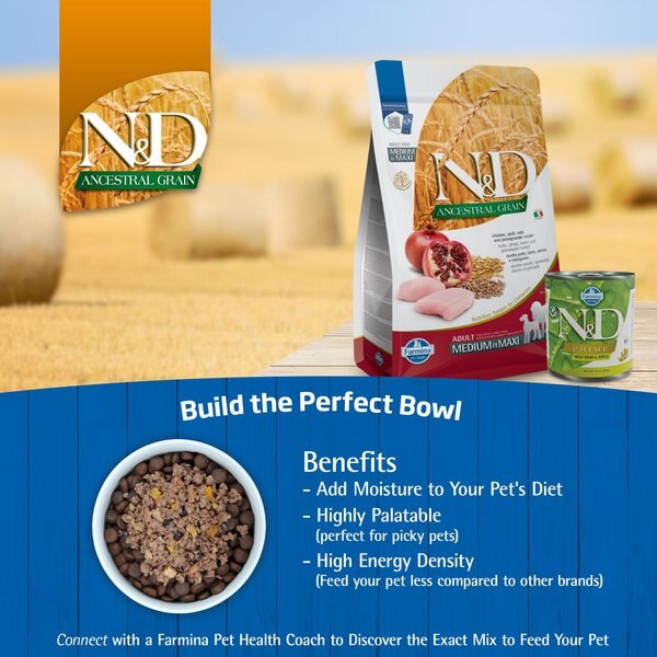 N&D Pumpkin Dog Food - Chicken & Pomegranate Recipe For Medium/Maxi Puppies, 12kg Bag - View #9