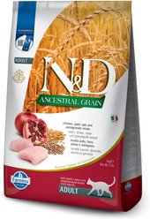 Farmina N&D Ancestral Grain Chicken & Pomegranate Recipe Adult Cat Dry Food, 11-lb bag