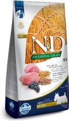 Farmina N&D Ancestral Grain Lamb & Blueberry Recipe Adult Mini Breed Dry Dog Food, 15.4-lb bag slide 1 of 9