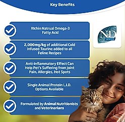 Farmina N&D Ocean Codfish, Spelt, Oats & Orange Adult Dry Cat Food, 3.3-lb bag slide 2 of 9